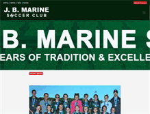 Tablet Screenshot of jbmarinesoccer.com